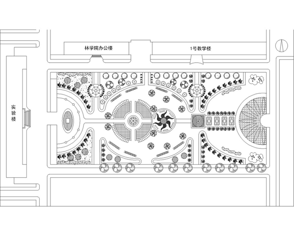 校园广场设计图片