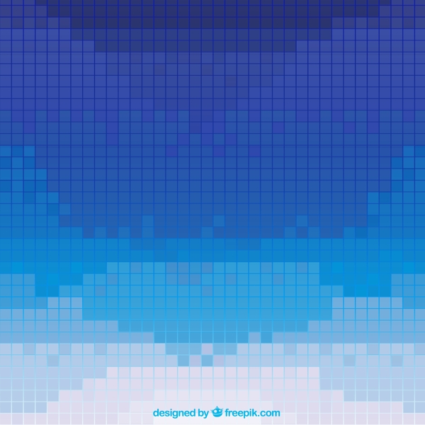 蓝色小方格背景矢量素材图片