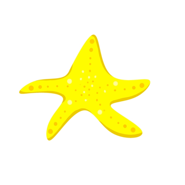 黄色海星