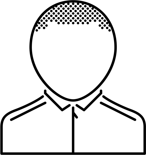 线性icon男女和发型图标
