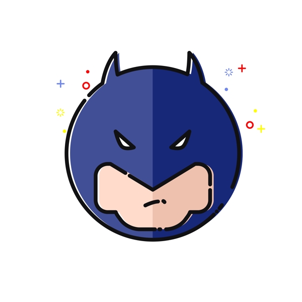 超级英雄蝙蝠侠mbe风格设计
