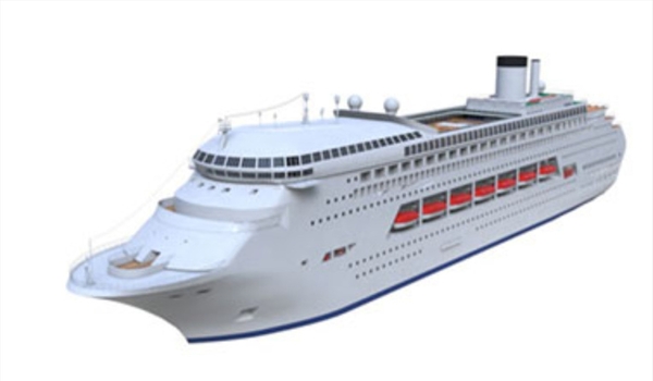 C4D模型旅游观光游轮轮船图片
