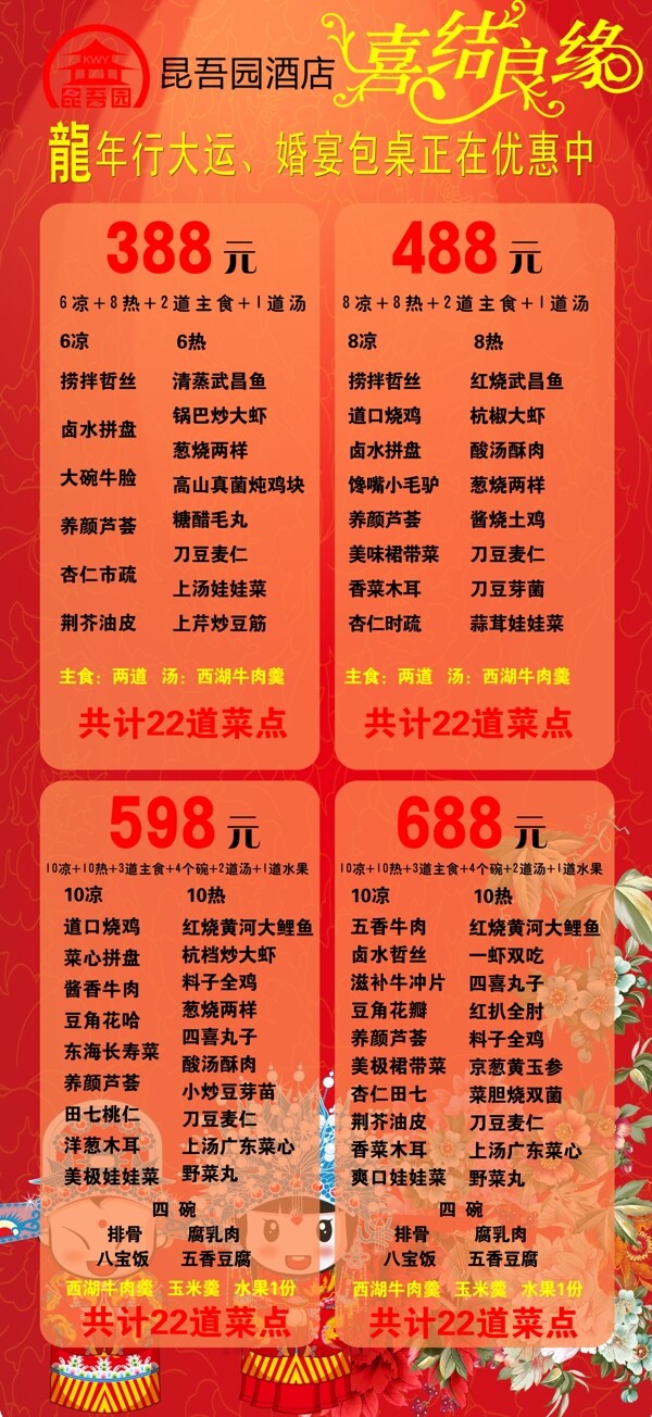 婚宴包桌图片