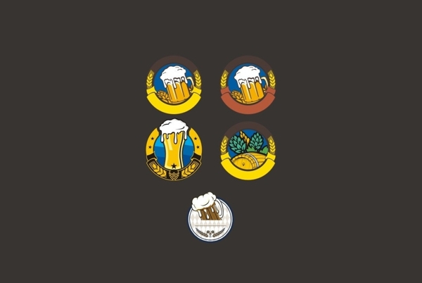 啤酒标志素材图片