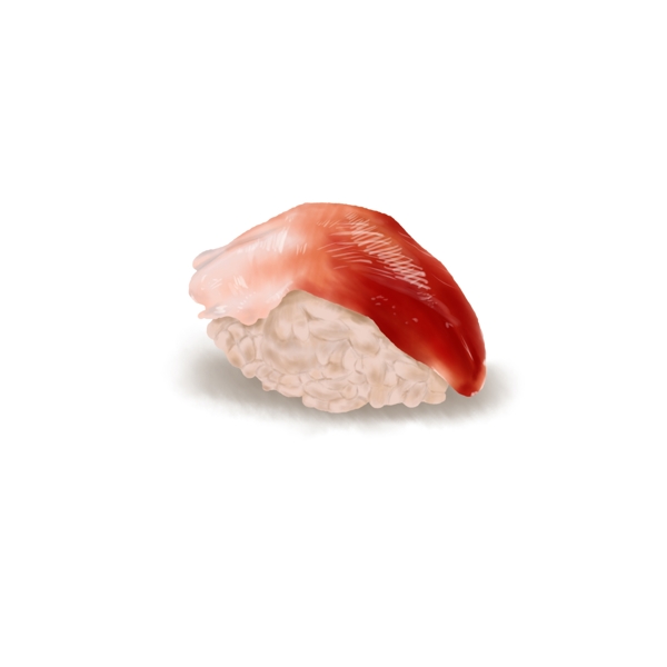 手绘美食日料海鲜北极贝寿司元素
