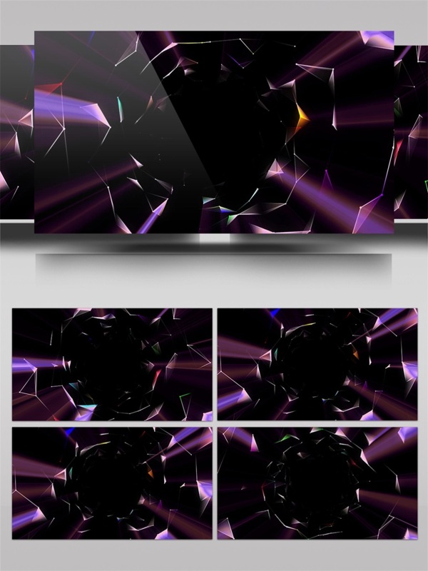 紫色光束质感动态视频素材