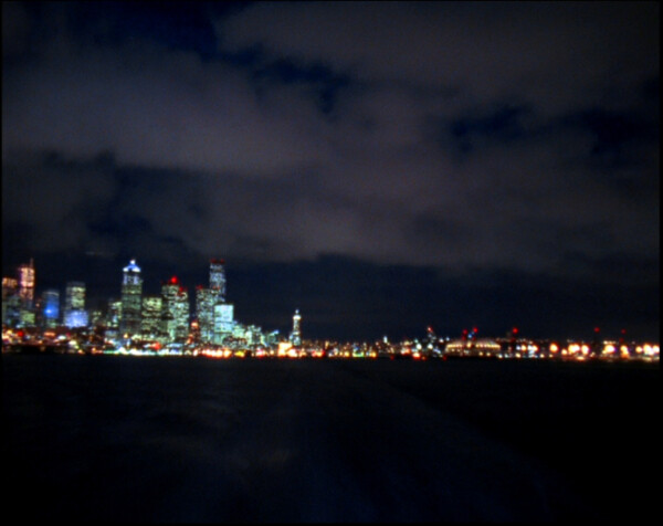 傍晚城市风景