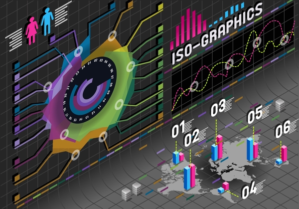 矢量信息图表设计