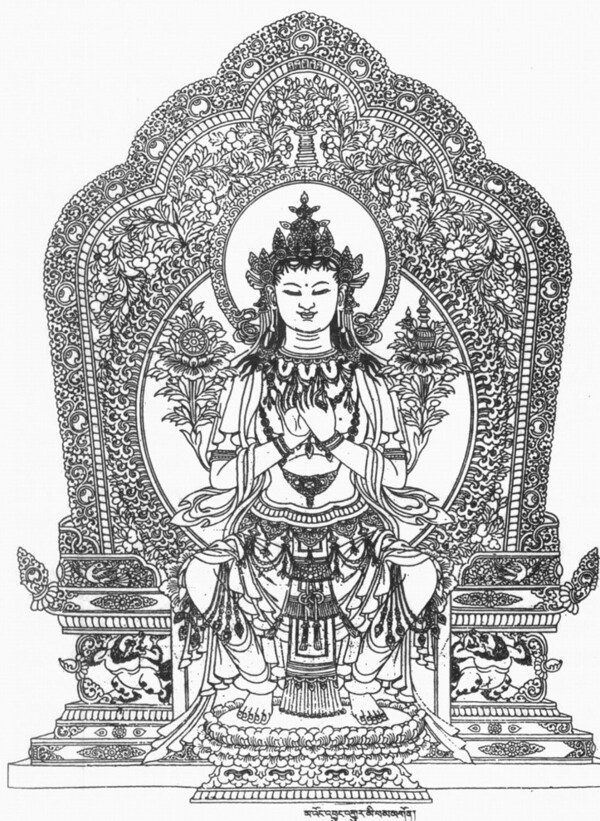 藏传弥勒菩萨图片