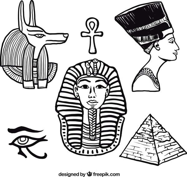 手绘埃及元素