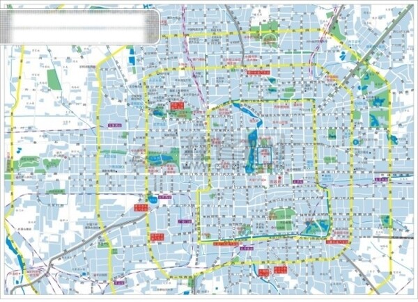 北京城区图矢量地图CDR格式616K