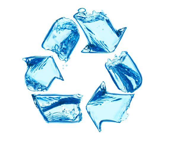 清水组成的回收标图片