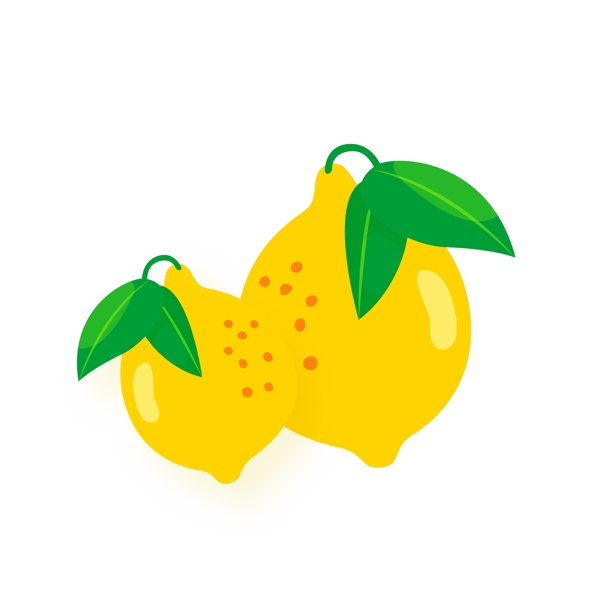 水果柠檬矢量卡通元素
