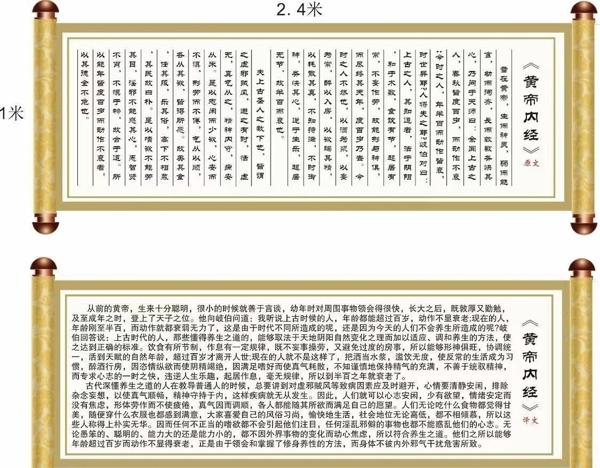 黄帝内经卷宗卷轴