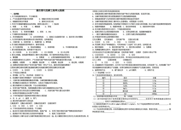 生物人教版微同步测试专练7份