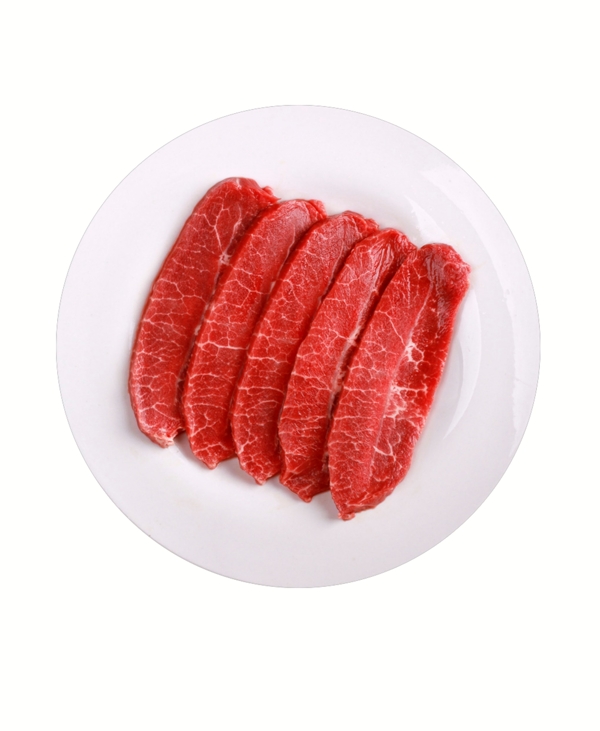 俯视图牛肩胛肉食物美味生肉