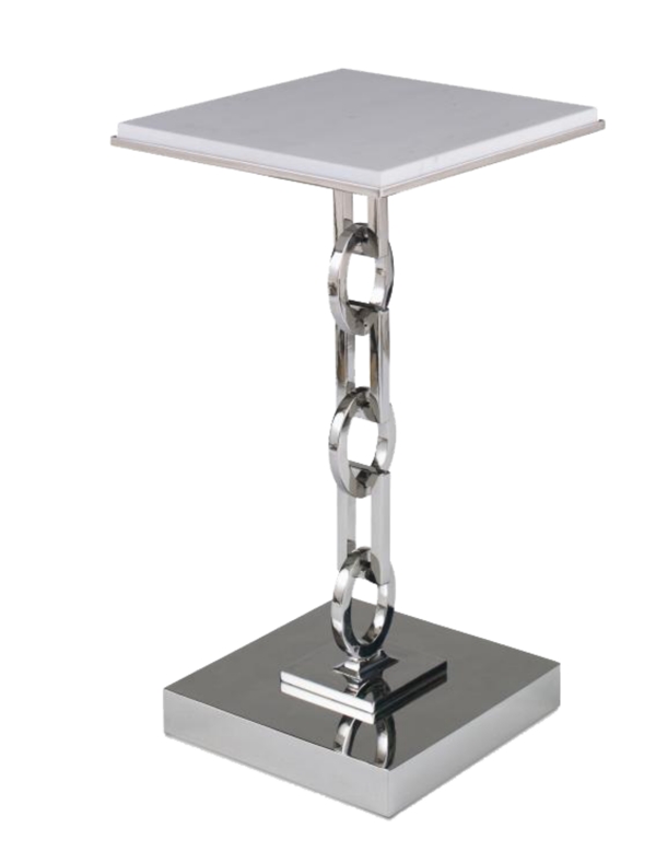 金属银箔方形桌子设计