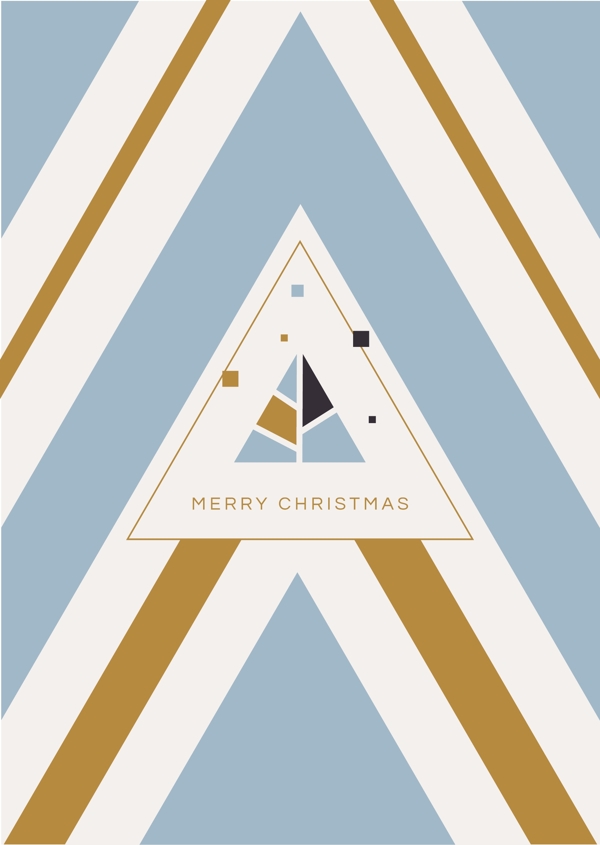 清新风格三色设计圣诞节背景矢量素材
