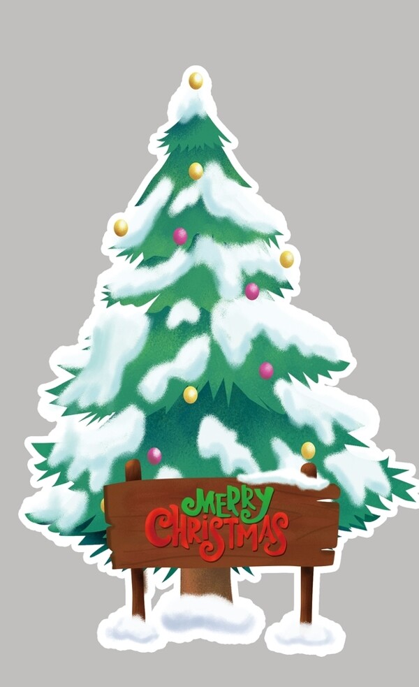 圣诞树KT板图片