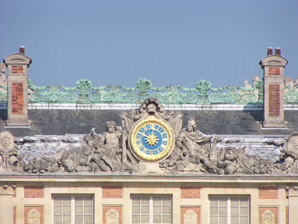 法国巴黎凡尔赛宫建筑一角2图片