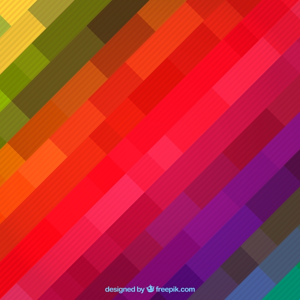彩虹色方格背景素材图片