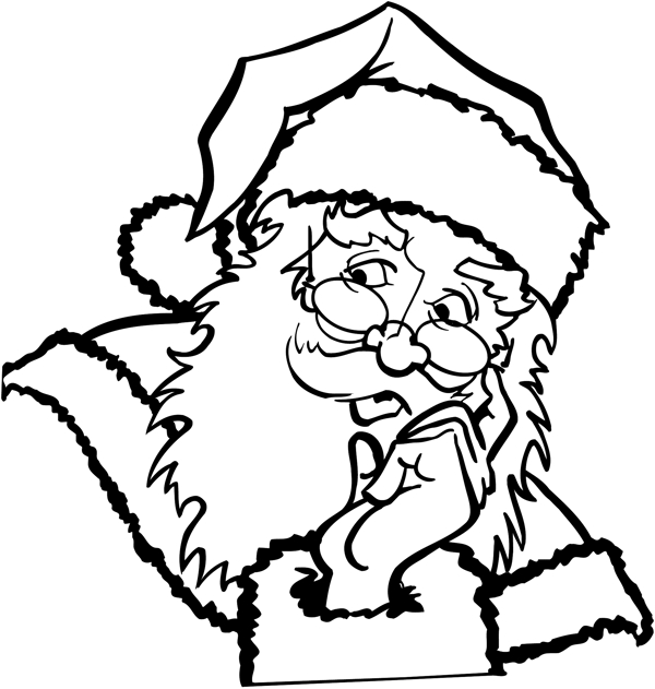 圣诞老人头像卡通头像矢量素材EPS格式0013
