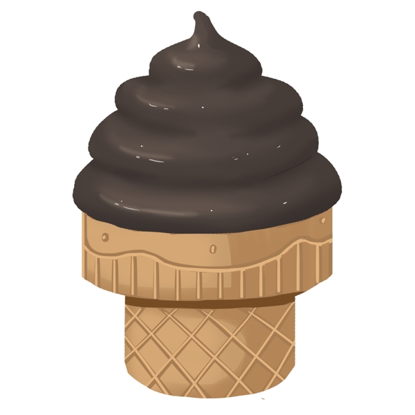 夏季冰淇淋甜筒