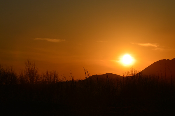 夕阳风景图片