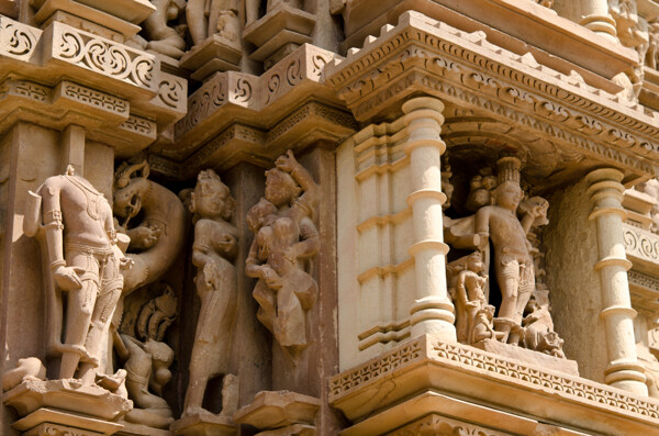 雕刻人物印度建筑设计图片