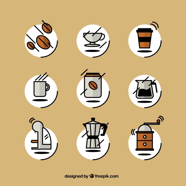 咖啡图标矢量素材