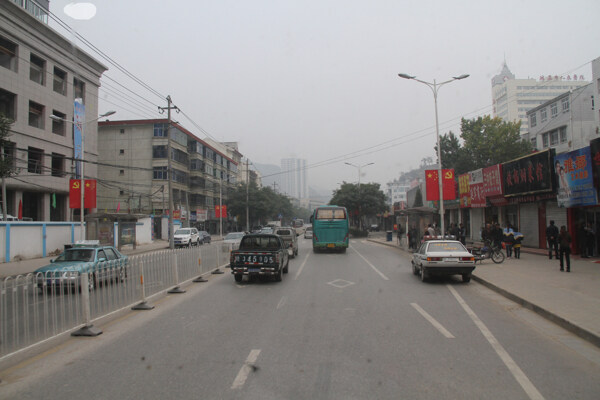 革命胜地延安街景图片