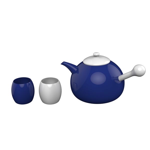 陶瓷茶具免抠图案