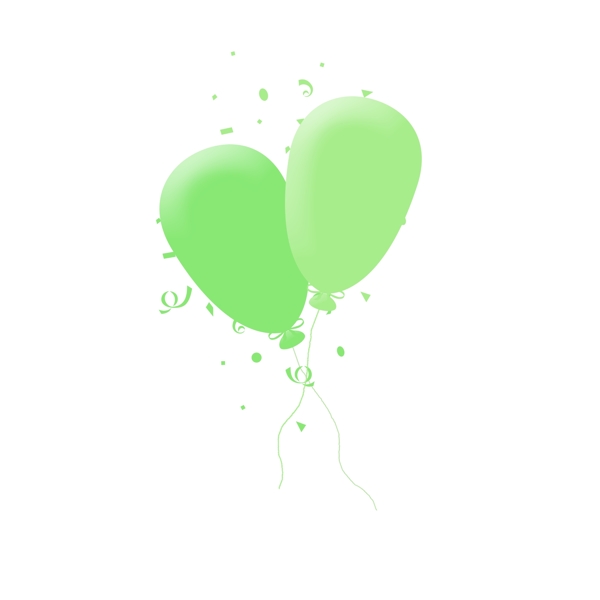 漂浮气球彩色漂浮气球碎纸装饰卡通气球素材
