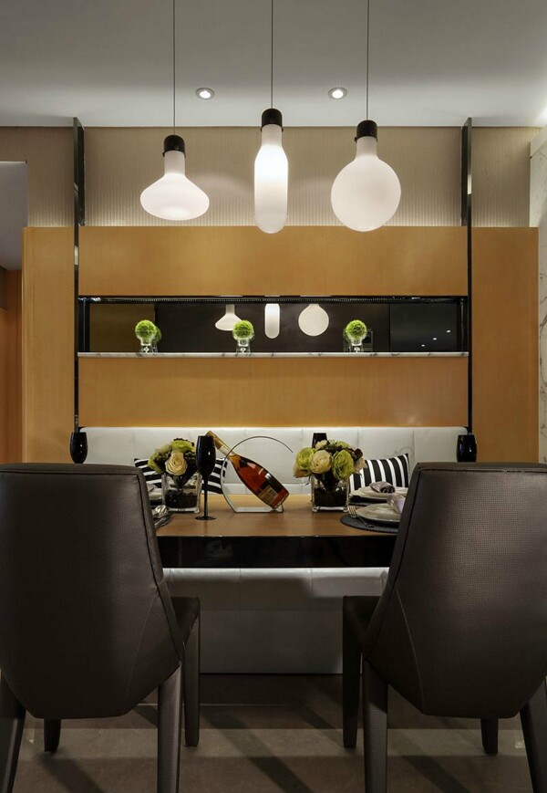 现代简约风室内设计餐厅效果图
