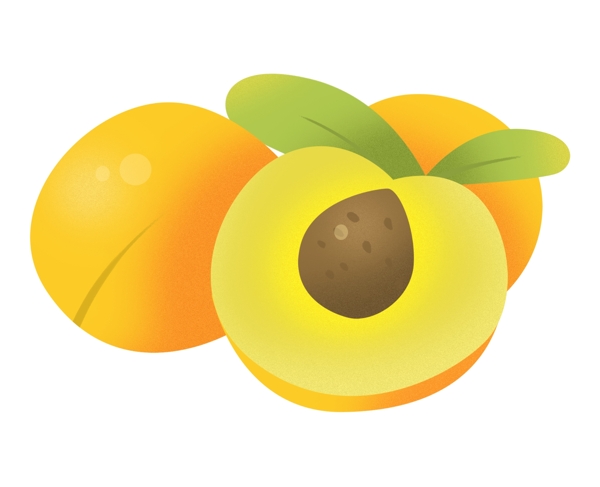 新鲜水果黄色黄桃