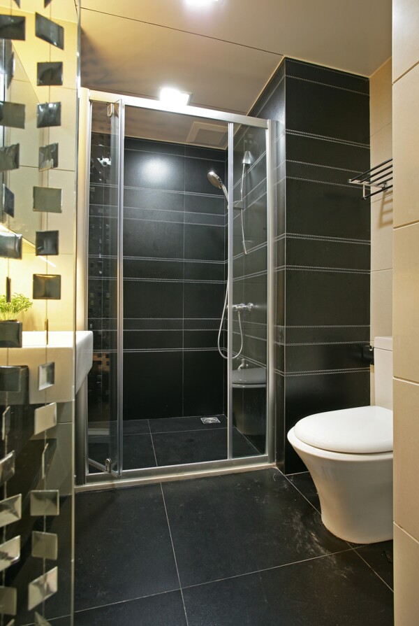 简约风室内设计淋浴室效果图