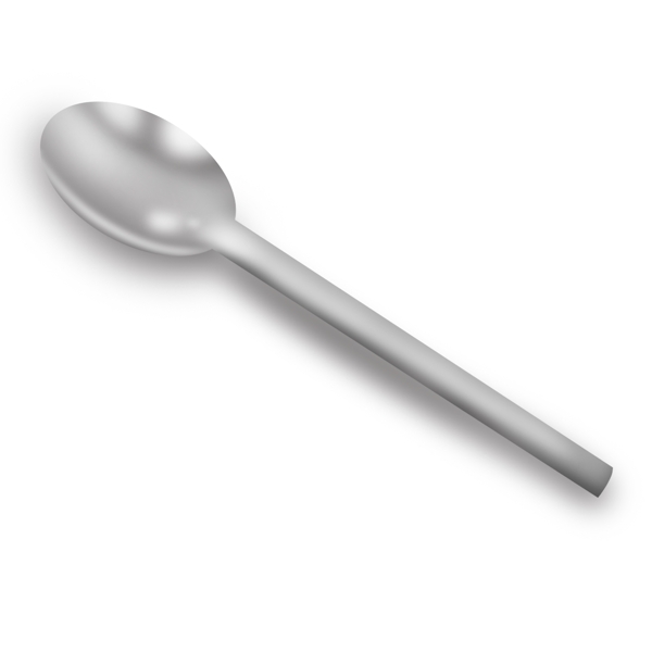 浅色金属银白色勺子
