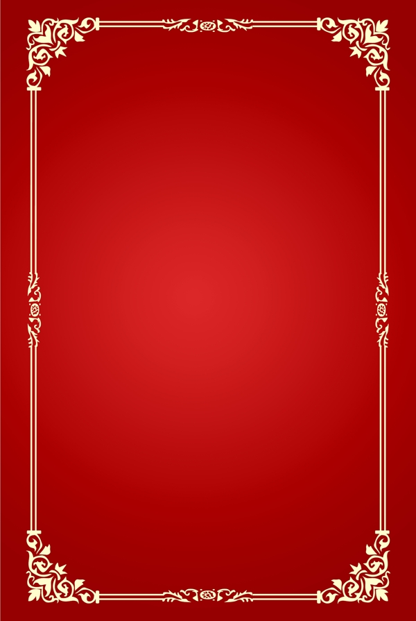 简约红色喜庆边框通用背景素材