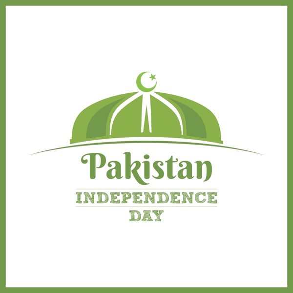优雅背景的巴基斯坦独立日