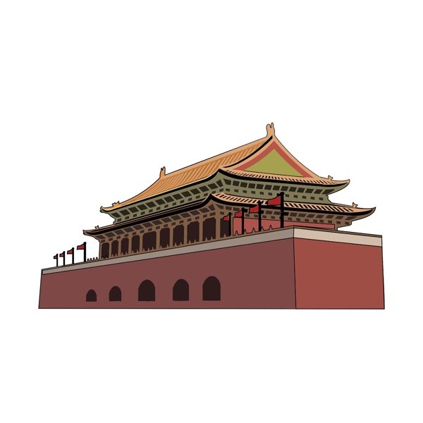 国内名胜古迹建筑北京天安门