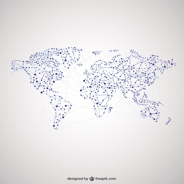全球地图全球网络设计