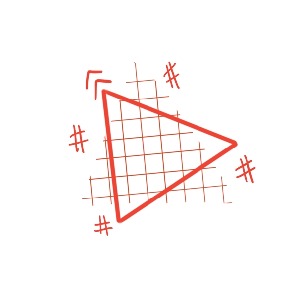 孟菲斯线条三角几何边框素材