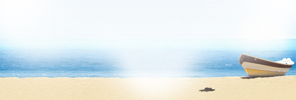 阳光沙滩banner创意设计