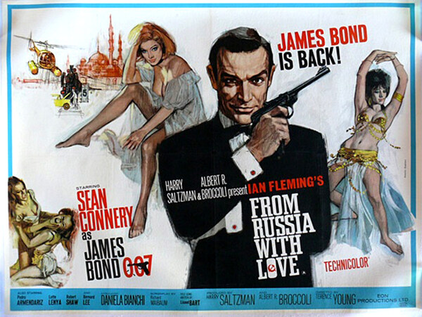 位图主题老电影海报007系列人物免费素材