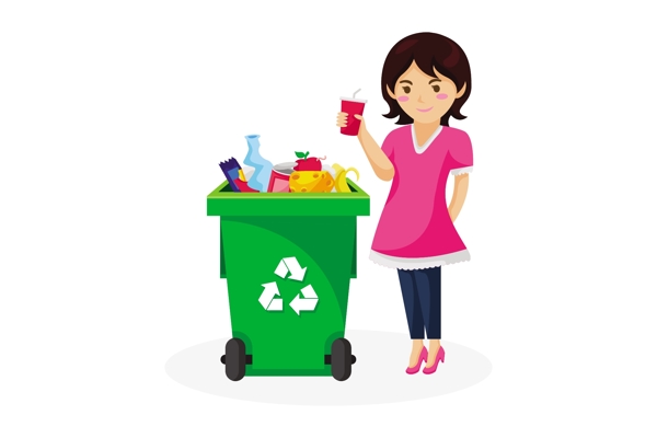 垃圾回收环境保护ai矢量素材下载
