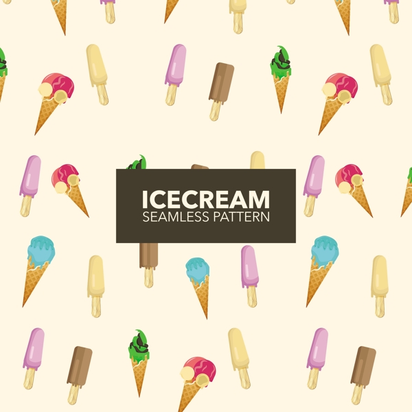 冰淇淋图案背景