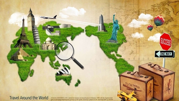绿色世界地形图图片