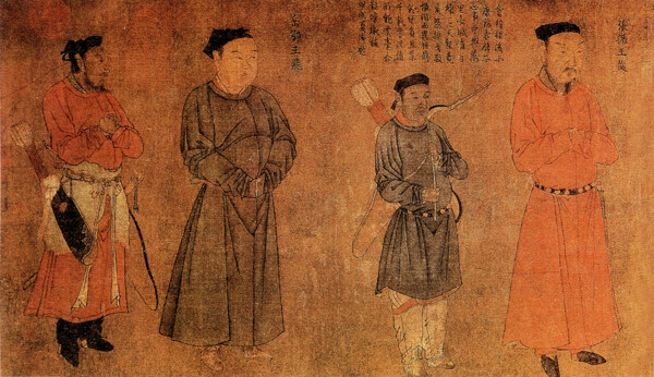 古代人物宫廷人物人物壁画中国文化人物画像中国风中华艺术绘画