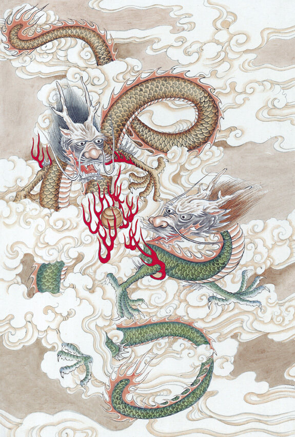 动物老鼠水牛黄牛老虎泥鳅蛇马中华艺术绘画