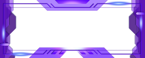 彩色科技长边框紫色装饰图